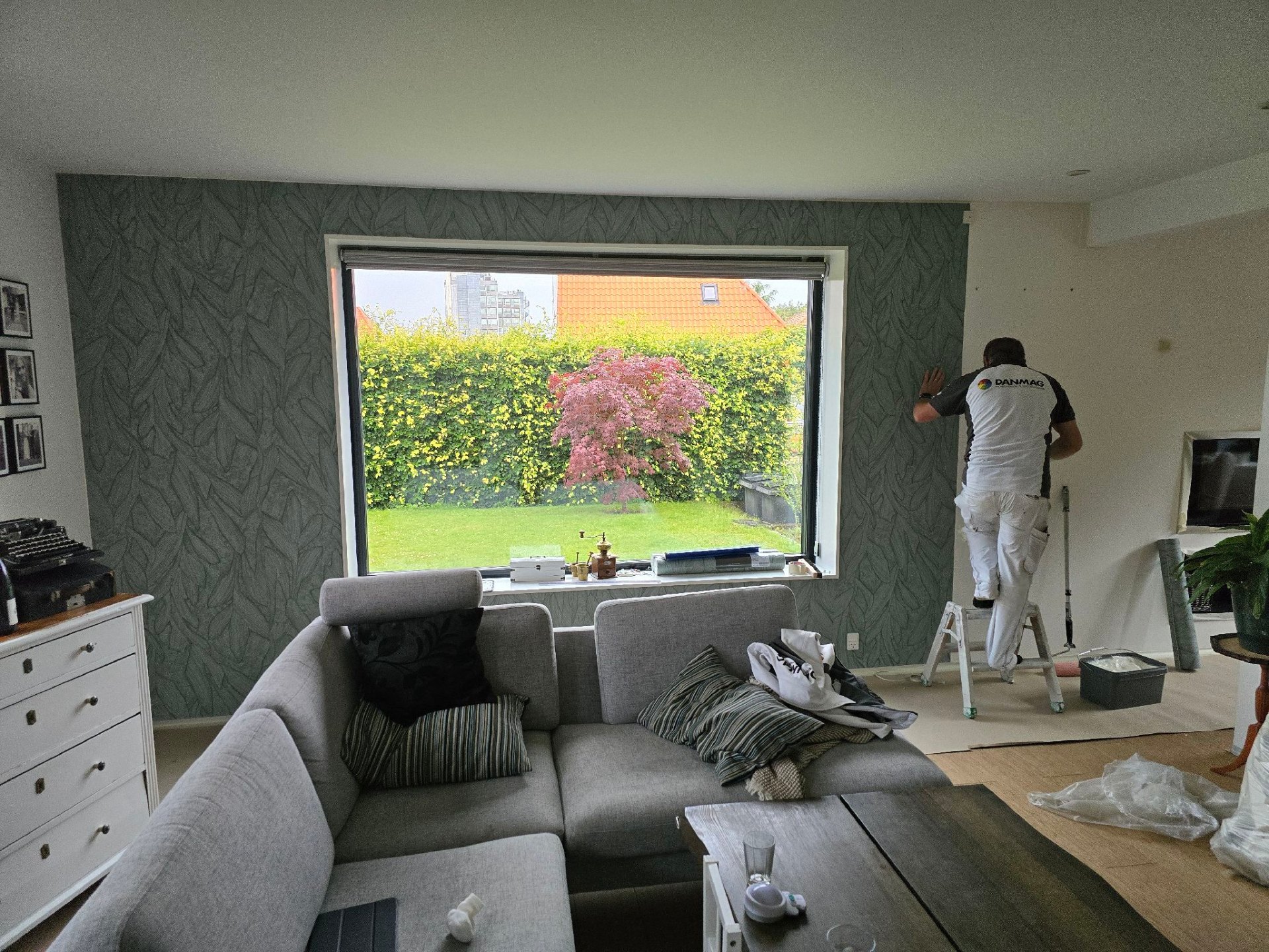 Opsætning af fototapet – professionel montering