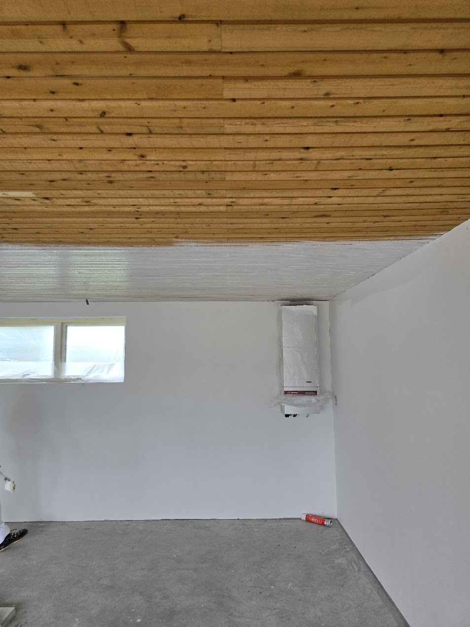 Sprøjtemalet træloft reference 6